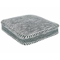POUF Birch 60/60/12 cm - Grün, Naturmaterialien (60/12/60cm) - Beliani