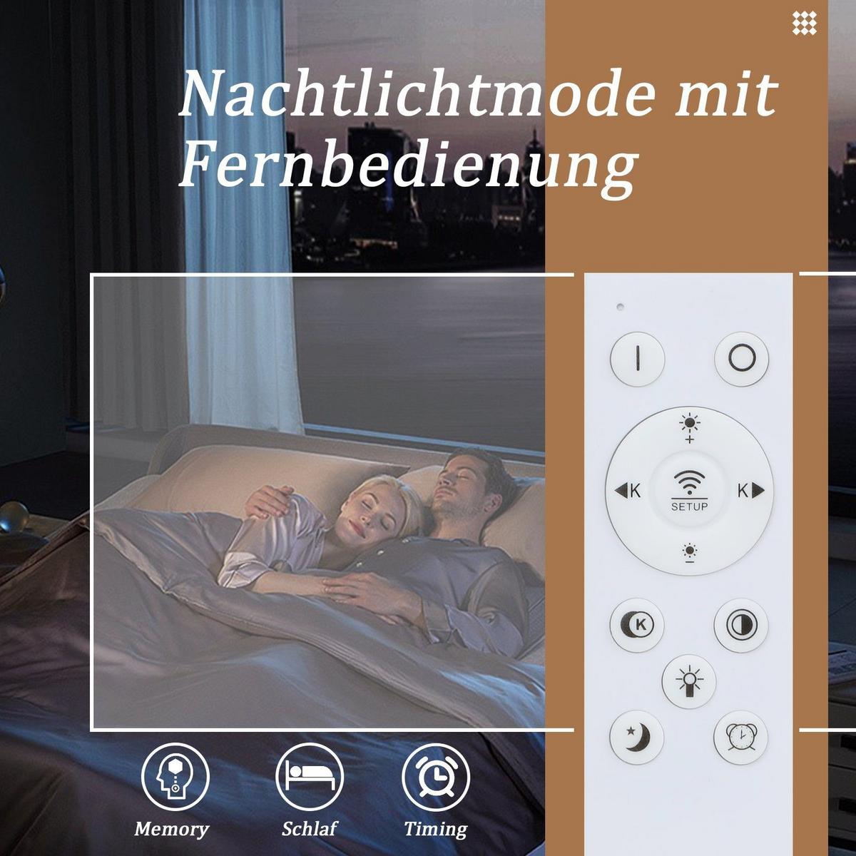 LED-DECKENLEUCHTE Carl 38.8/38.8/4.7 cm - Schwarz, Metall (38.8/38.8/4.7cm) - Nettlife