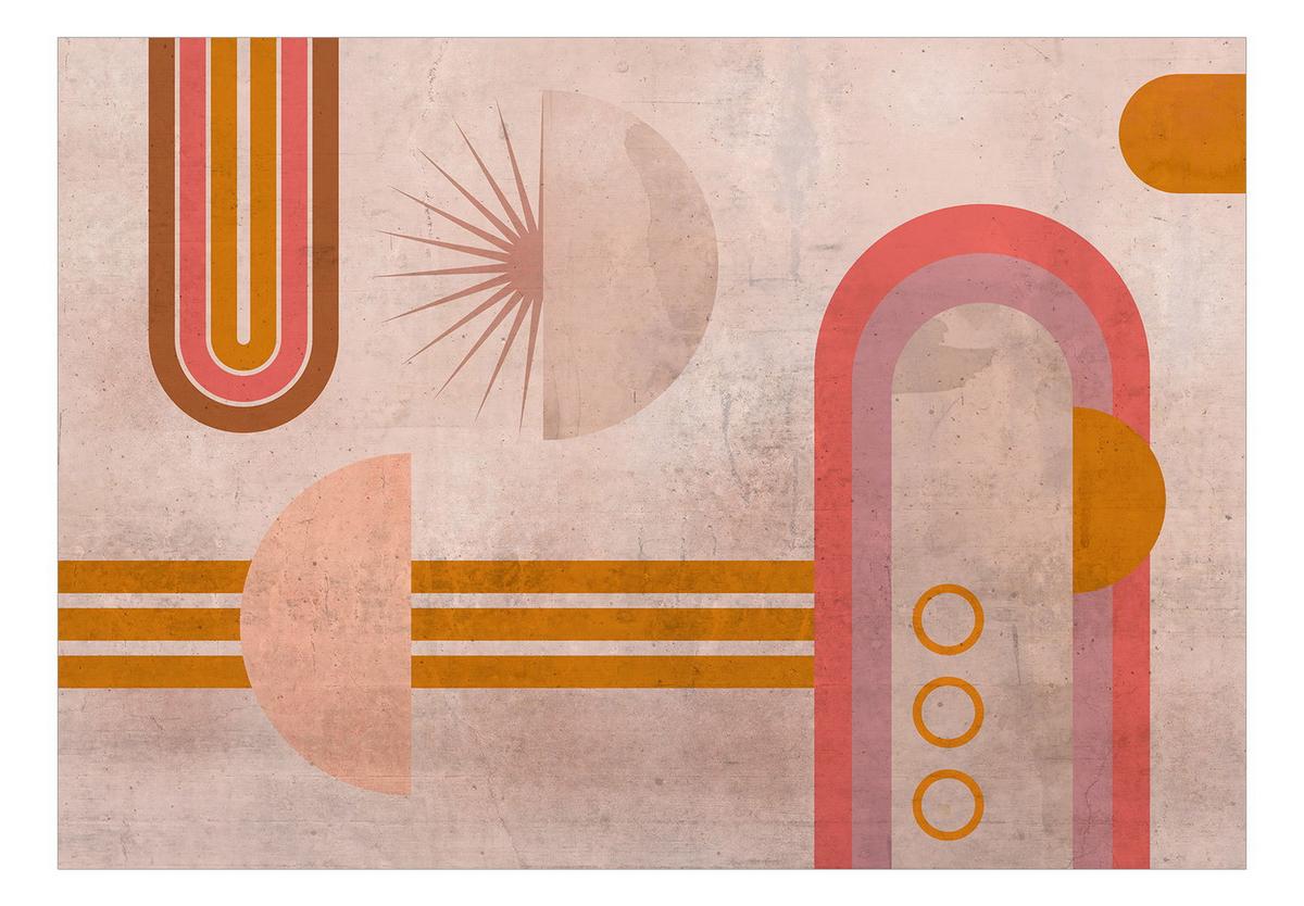 SELBSTKLEBENDE FOTOTAPETE 392/280 cm - Pink/Orange, Kunststoff/Textil (392/1cm) - KUNSTLOFT