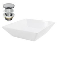 WASCHBECKEN - Weiß, Keramik (41/12/41cm) - ML-DESIGN