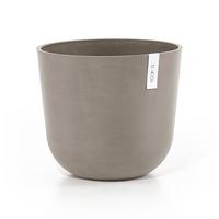 BLUMENTOPF mit Wasserreservoir Oslo 35/30,5 cm Taupe - Taupe, Kunststoff (35/30.5cm) - Ecopots