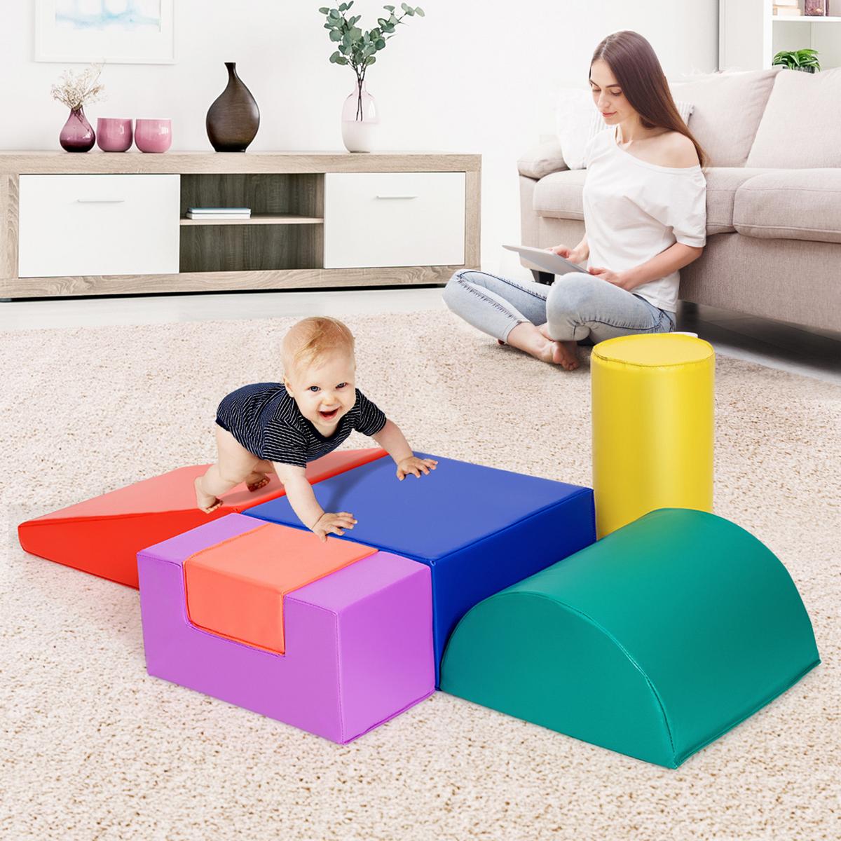 SCHAUMSTOFFBLOCK Farbig (6-teilig) - Multicolor, Kunststoff (40/20/40cm) - COSTWAY
