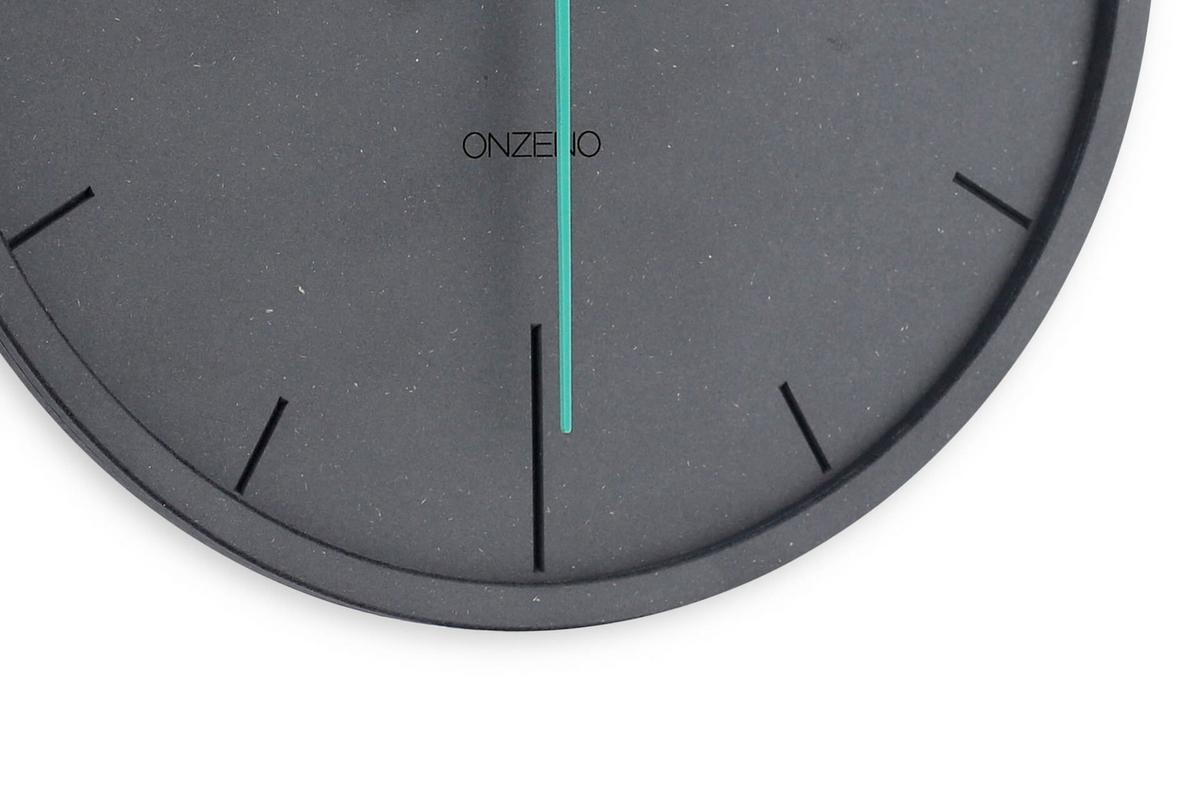 WANDUHR Design Grau 30/30 cm - Schwarz, Holzwerkstoff (29.5/29.5/1cm) - ONZENO