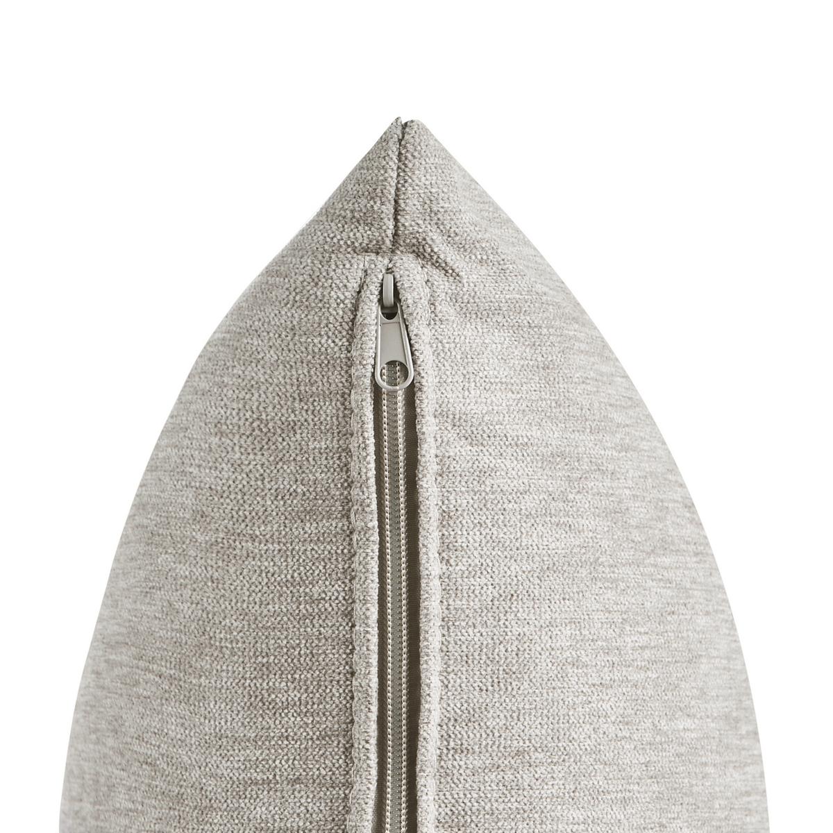 SESSEL Taupe Vinliden - Taupe, Textil (118/62/87cm) - Beliani