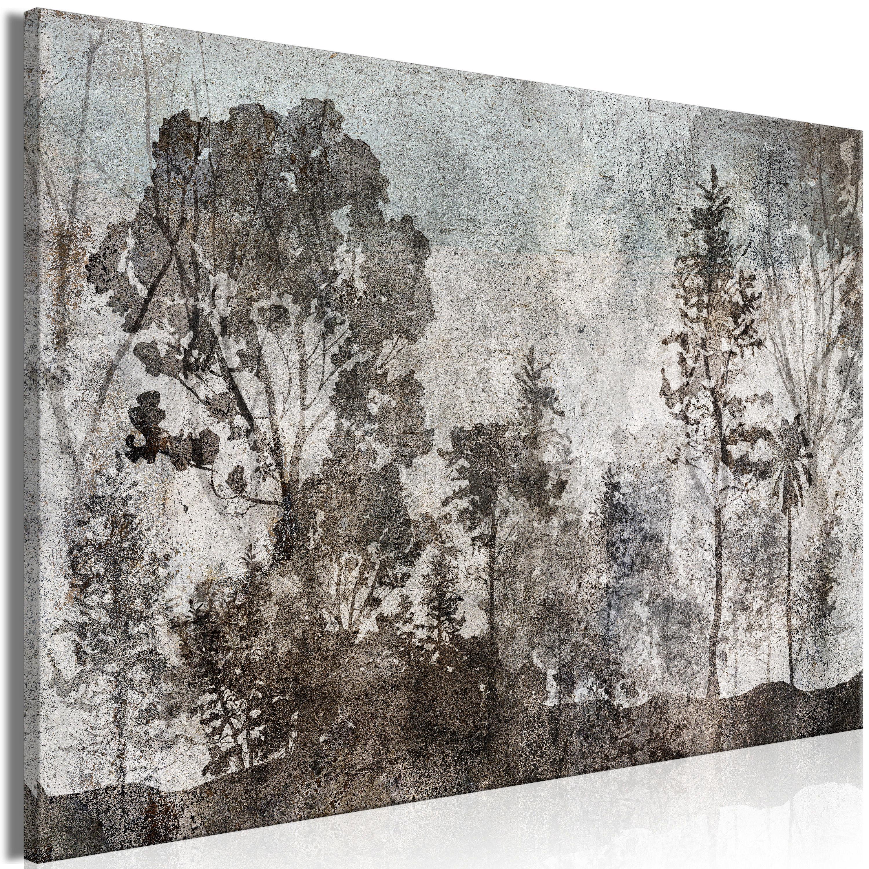 KUNSTDRUCK Schwarz-Weiß 120/80 cm - Schwarz, Textil (120/80cm) - KUNSTLOFT