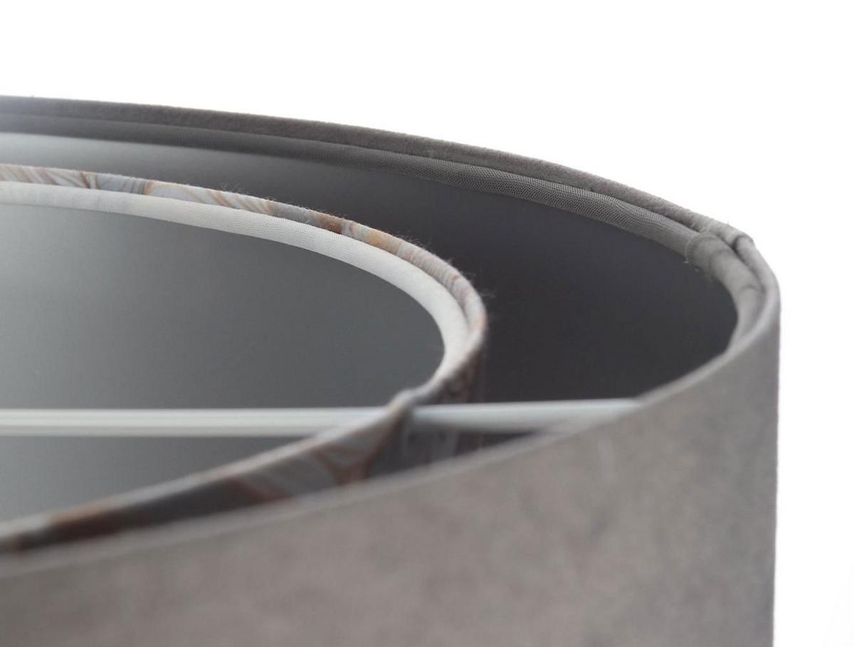 HÄNGELEUCHTE Grau 50/23 cm - Silberfarben, Kunststoff (50/1.3/23cm) - ONZENO