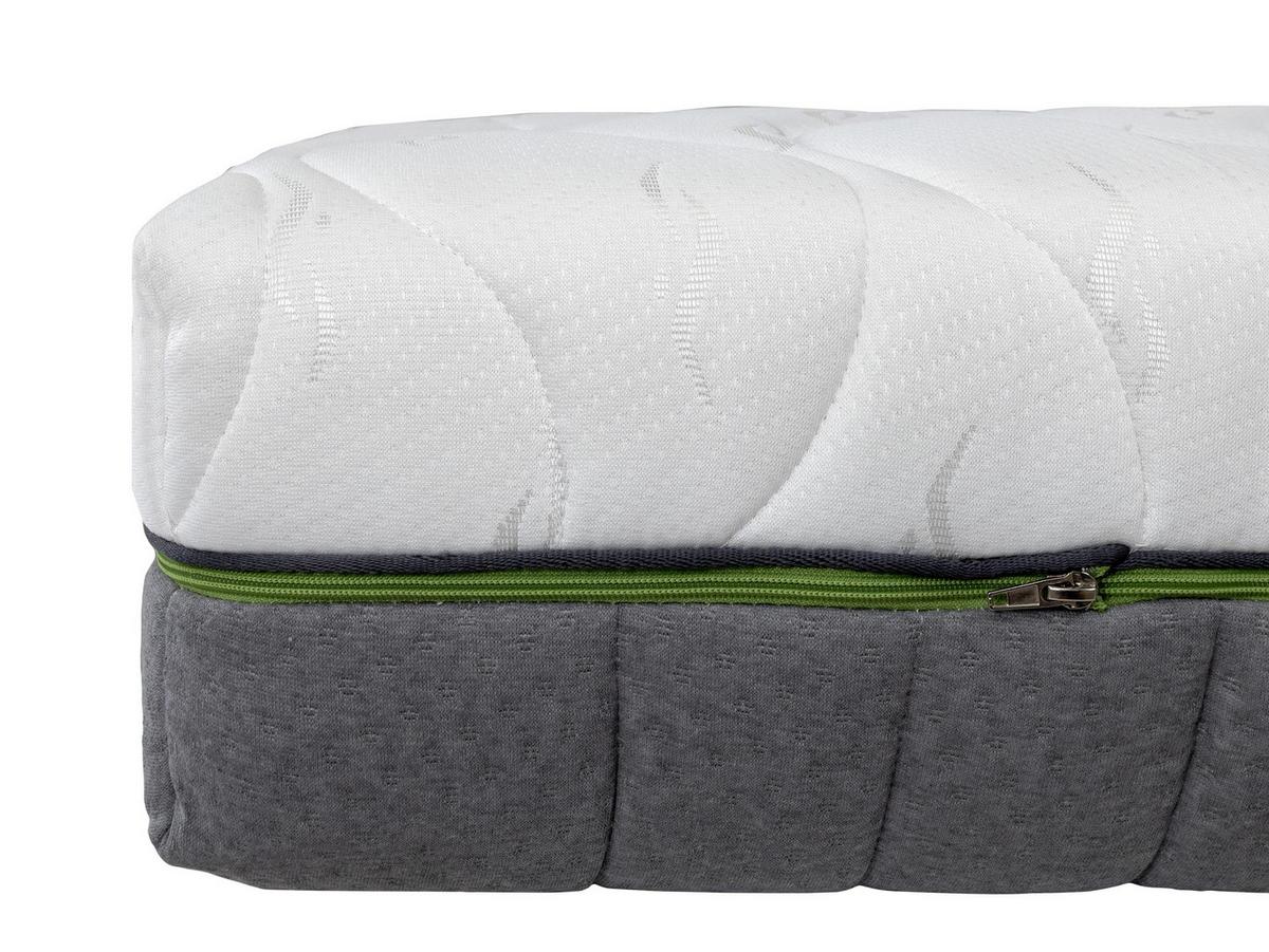 FEDERKERNMATRATZE Arlan 21 cm - H3/H4 - Weiß/Grau, Textil (140/200cm) - MIRJAN24