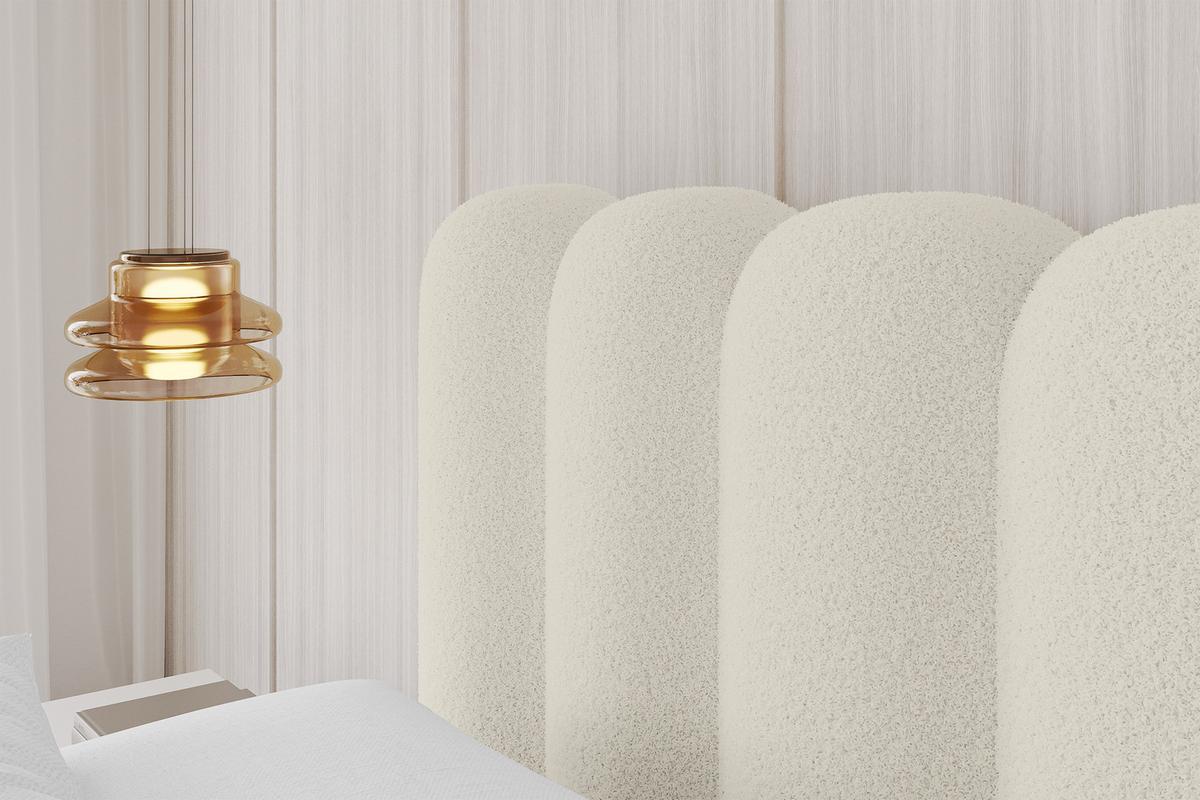 POLSTERBETT mit Bettkasten, Fußteil und Lattenrost, Boxbett ohne Matratze - SENA-Z 140x200 Beige - Taupe, Holzwerkstoff/Textil (140/200cm) - ALTDECOR