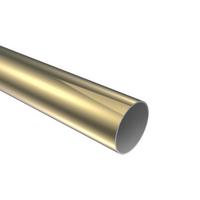 RUNDROHR 120 cm, 28 mm Ø Messing-farbig - Messingfarben, Metall (120cm) - INTERDECO