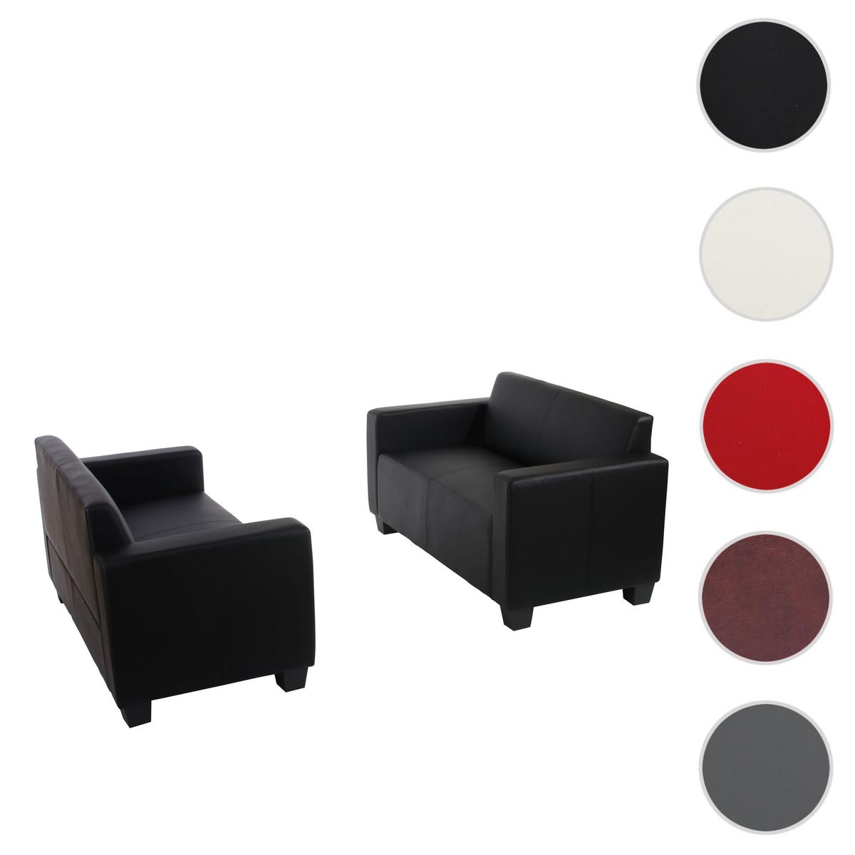 SOFA-GARNITUR Schwarz - Schwarz, Textil (136/76/72cm) - MCW