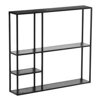 WANDREGAL Jämijärvi - Schwarz, Metall (100/90/18cm) - [en.casa]