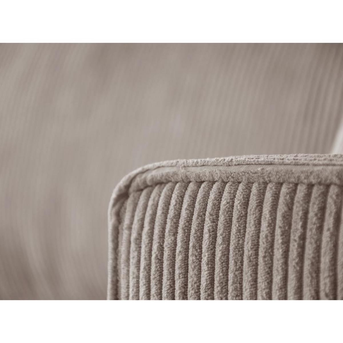 ECKSCHLAFSOFA mit Schlaffunktion Hektor, 247 cm, Ottomane 70 cm, cappuccino - Schwarz/Cappuccino, Kunststoff/Textil (247/152cm) - Beautysofa