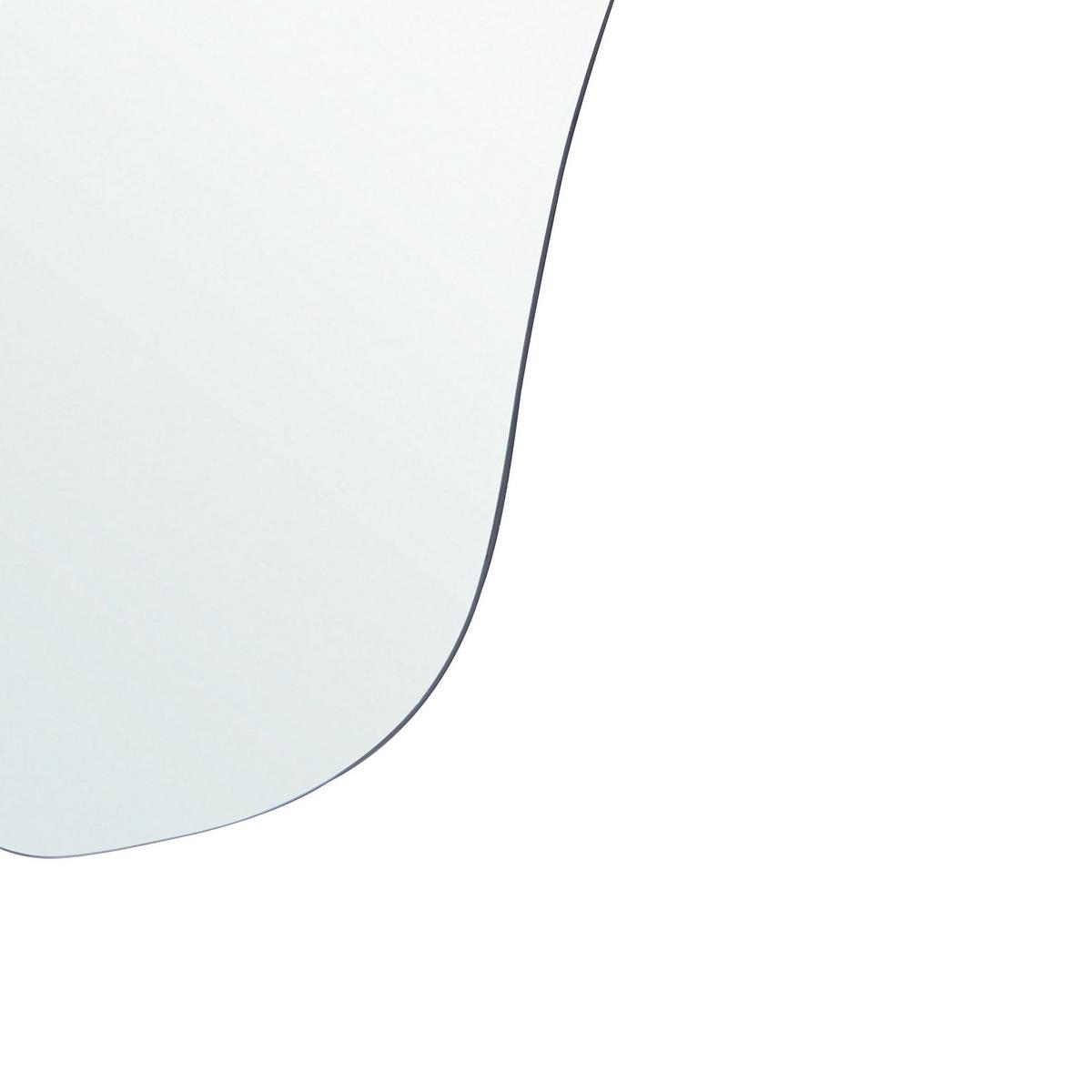 WANDSPIEGEL silber 50/70 cm Falaise - Silberfarben, Glas (50/70/2cm) - Beliani