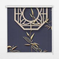 INNENROLLO - Fensterrollo - Rollo - 100x100 cm - See hinter den Blumen - Grau, Kunststoff (100/100/0.5cm) - TULUP