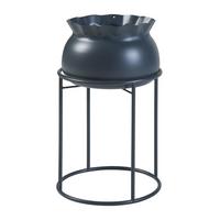 BLUMENSTÄNDER Assen - Schwarz, Metall (23.5/23.5/38cm) - [en.casa]