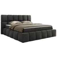 BOXBETT NIRA 200/200 - Dunkelgrau Velvet - H4 - Dunkelgrau, Holz/Textil (200/200cm) - MKS