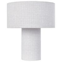 TISCHLEUCHTE Grau Malips - Grau, Textil (30/30/35cm) - Beliani