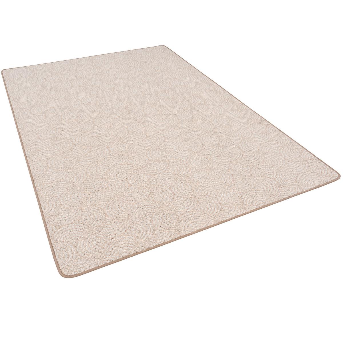 FEINSCHLINGE DESIGNER TEPPICH CIRCLE - Beige, Textil (133/133cm) - Snapstyle
