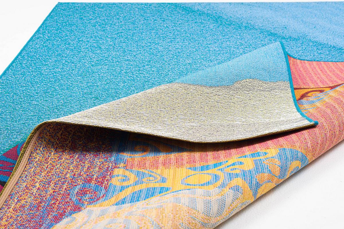 OUTDOORTEPPICH Rantum Beach 190x290 cm - Blau, Textil (190/290cm) - Sansibar SYLT