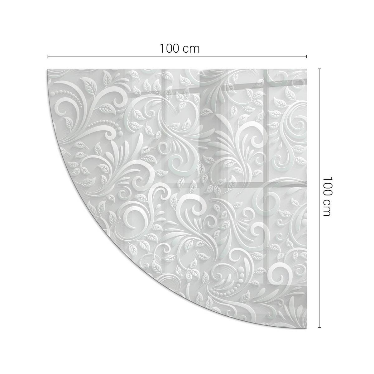 GLASPLATTE für Kamin 100x100 cm - Grau, Glas (100/100/0.4cm) - TULUP