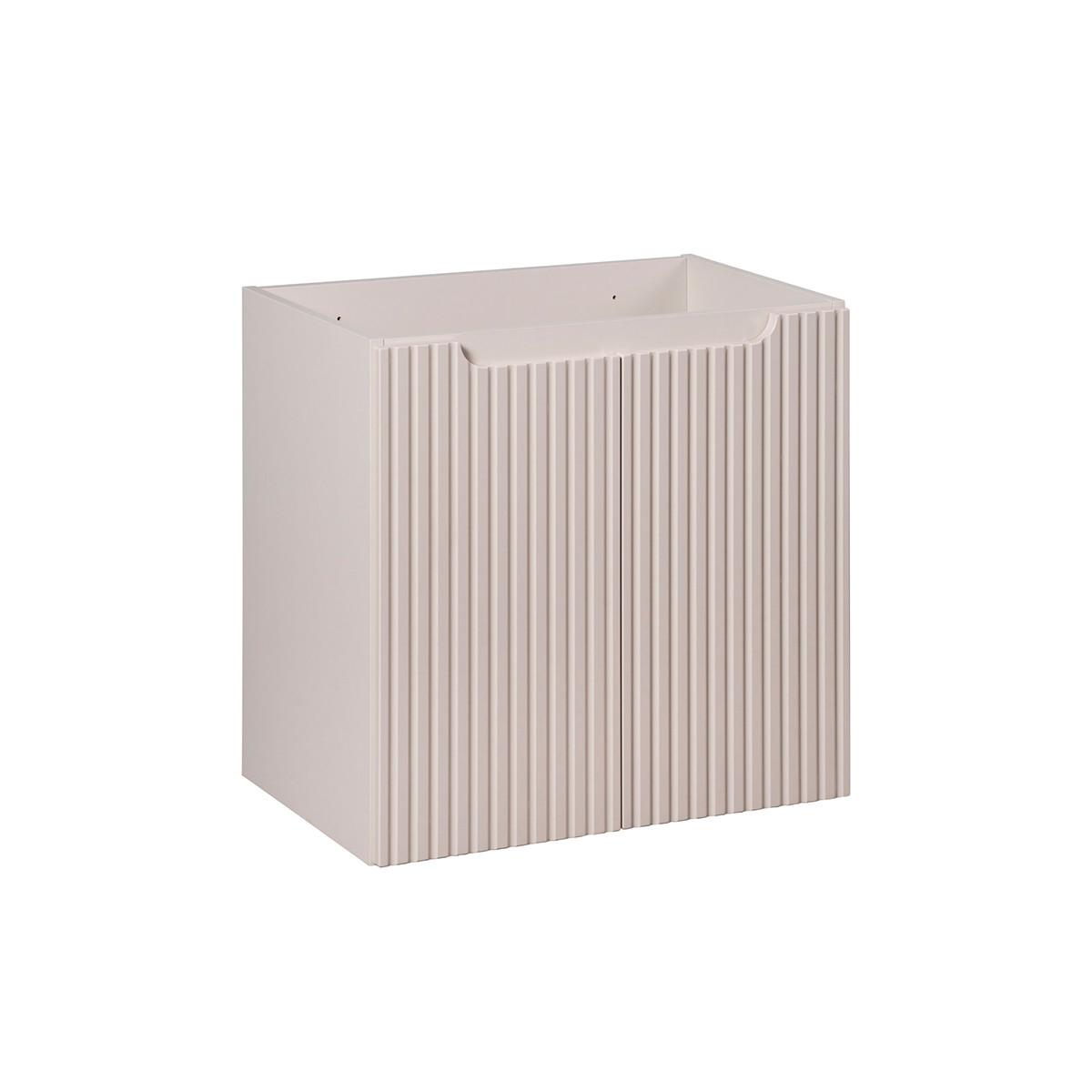 WASCHTISCHUNTERSCHRANK 60cm Riva Kaschmir - Beige, Holzwerkstoff (60/57/39cm) - Petits-meubles