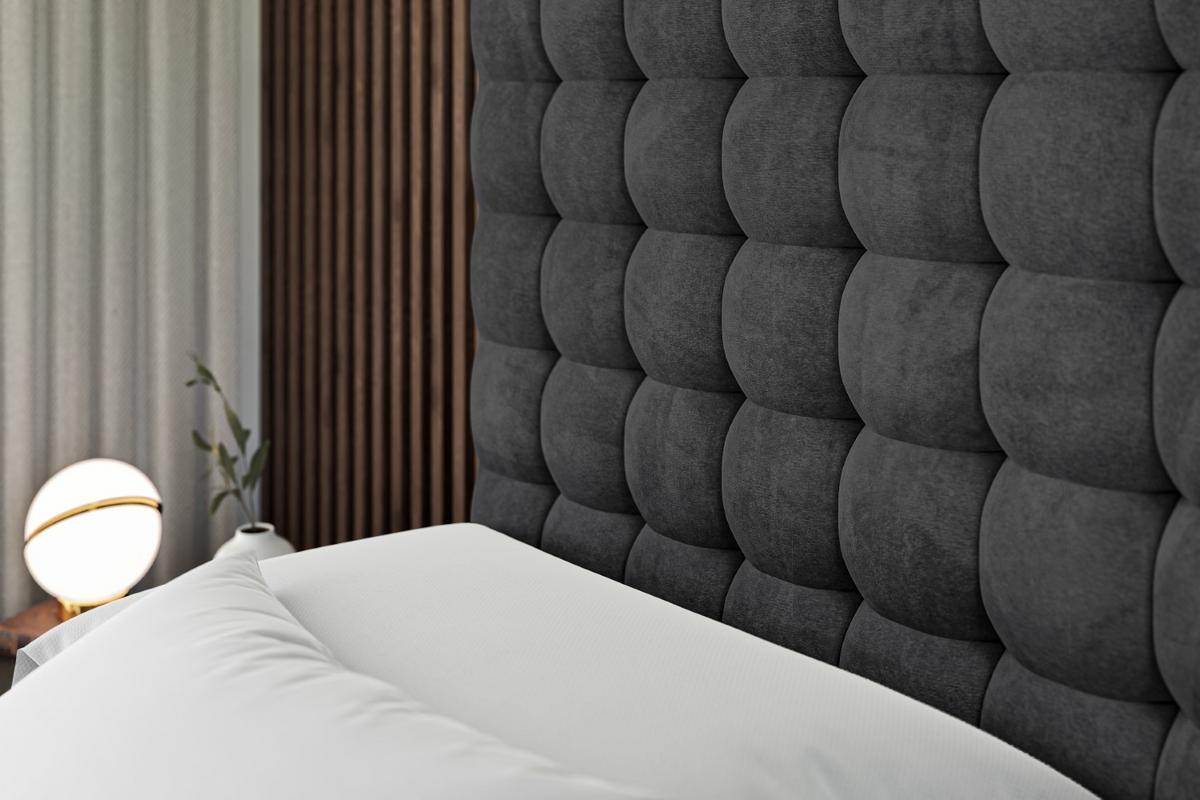 BOXSPRINGBETT VIONE KING - 140 x 200 - H3/H4 - Schwarz - Schwarz, Holzwerkstoff (140/200cm) - ALTDECOR