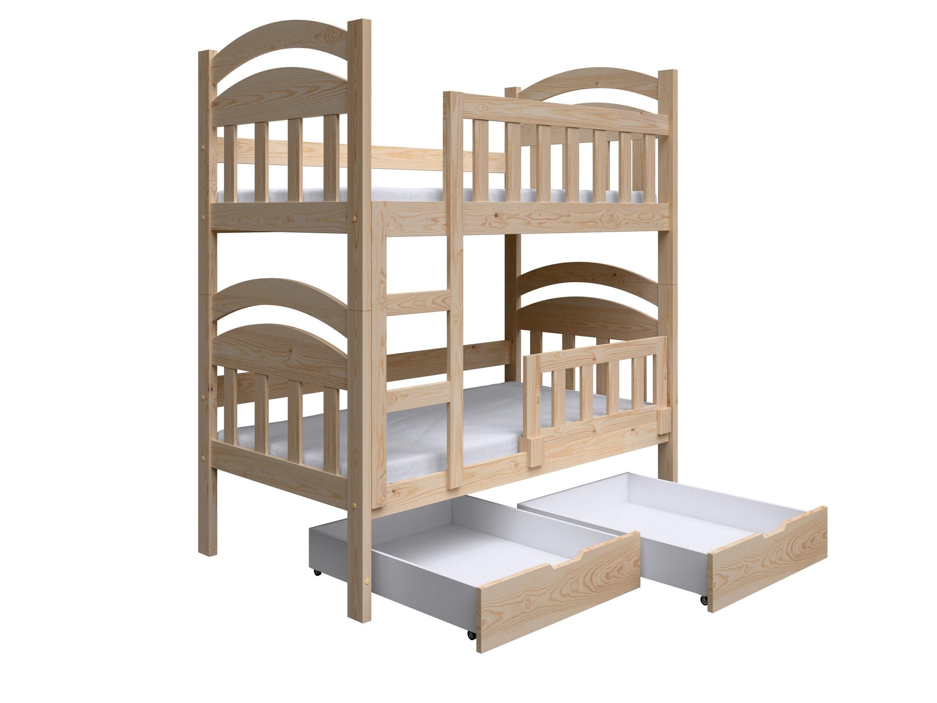 ETAGENBETT DUMBO mit Bettkasten 75x180 cm Kieferfarben - Kieferfarben, Holz (75/180cm) - MASSENO