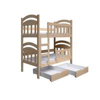 ETAGENBETT DUMBO mit Bettkasten 75x180 cm Kieferfarben - Kieferfarben, Holz (75/180cm) - MASSENO