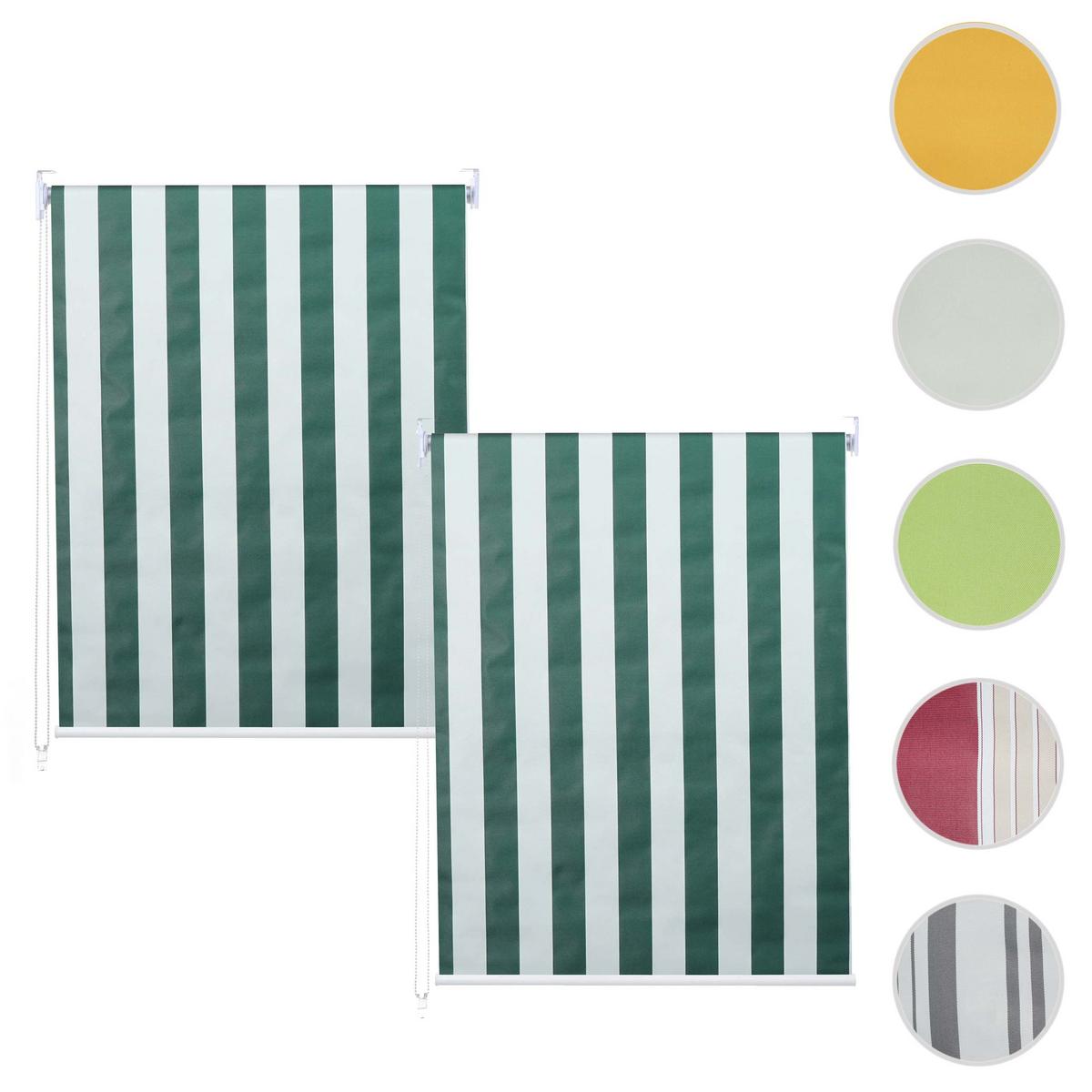 ROLLO Grün, Weiß - Weiß/Grün, Textil (120/230/1cm) - MCW