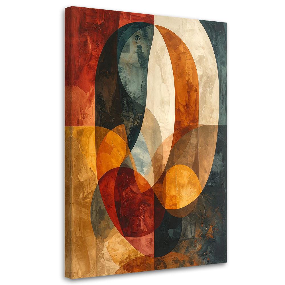 LEINWANDBILD Abstraktion 80x120cm - Multicolor, Textil (80/120cm) - Feeby