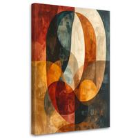 LEINWANDBILD Abstraktion 80x120cm - Multicolor, Textil (80/120cm) - Feeby