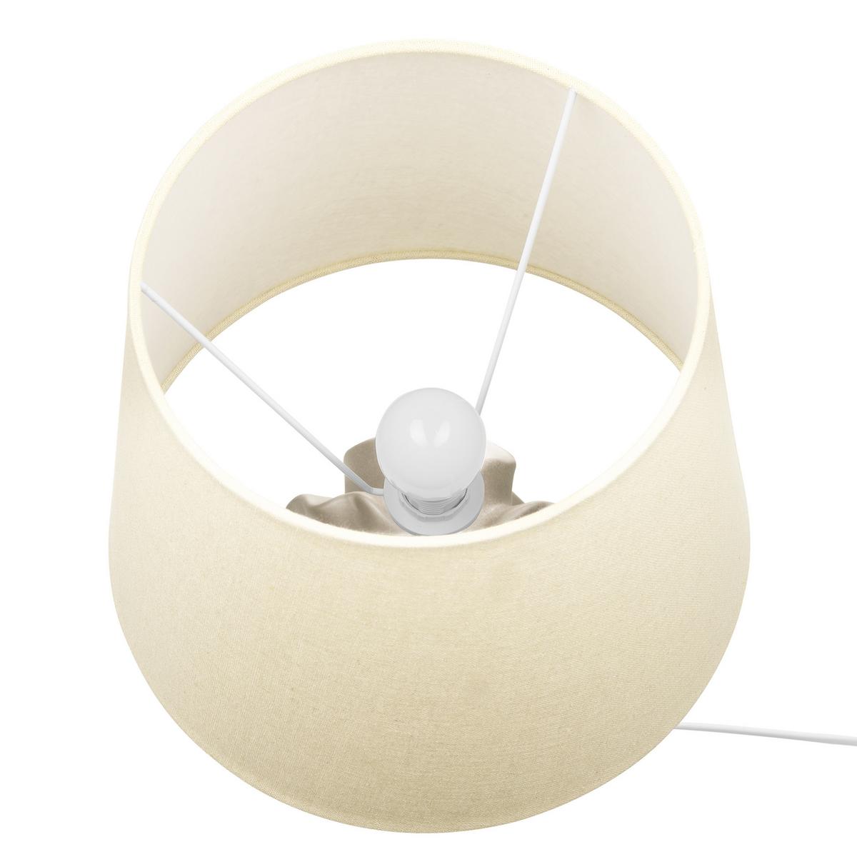 TISCHLAMPE Allika 28/28/46 cm - Goldfarben, Keramik (28/28/46cm) - Beliani