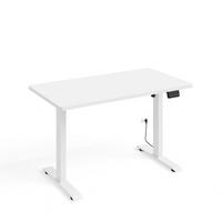 SCHREIBTISCH Ergo Mattweiß - Weiß, Holzwerkstoff (65/120/73cm) - Petits-meubles