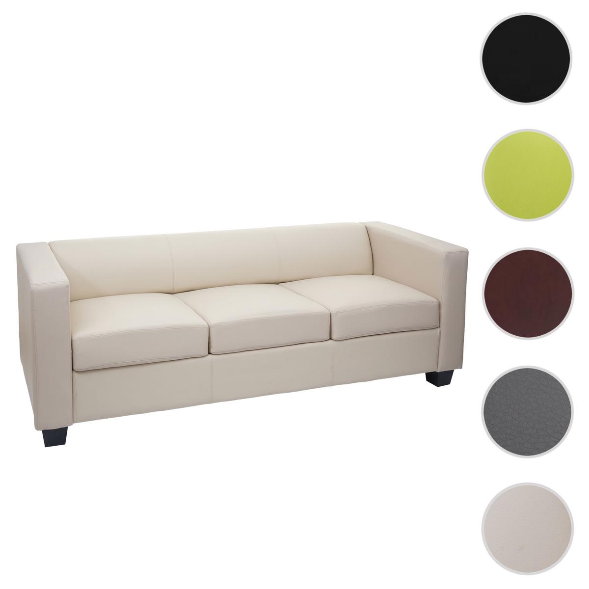 3ER SOFA Beige - Beige/Creme, Textil (191/70/75cm) - MCW