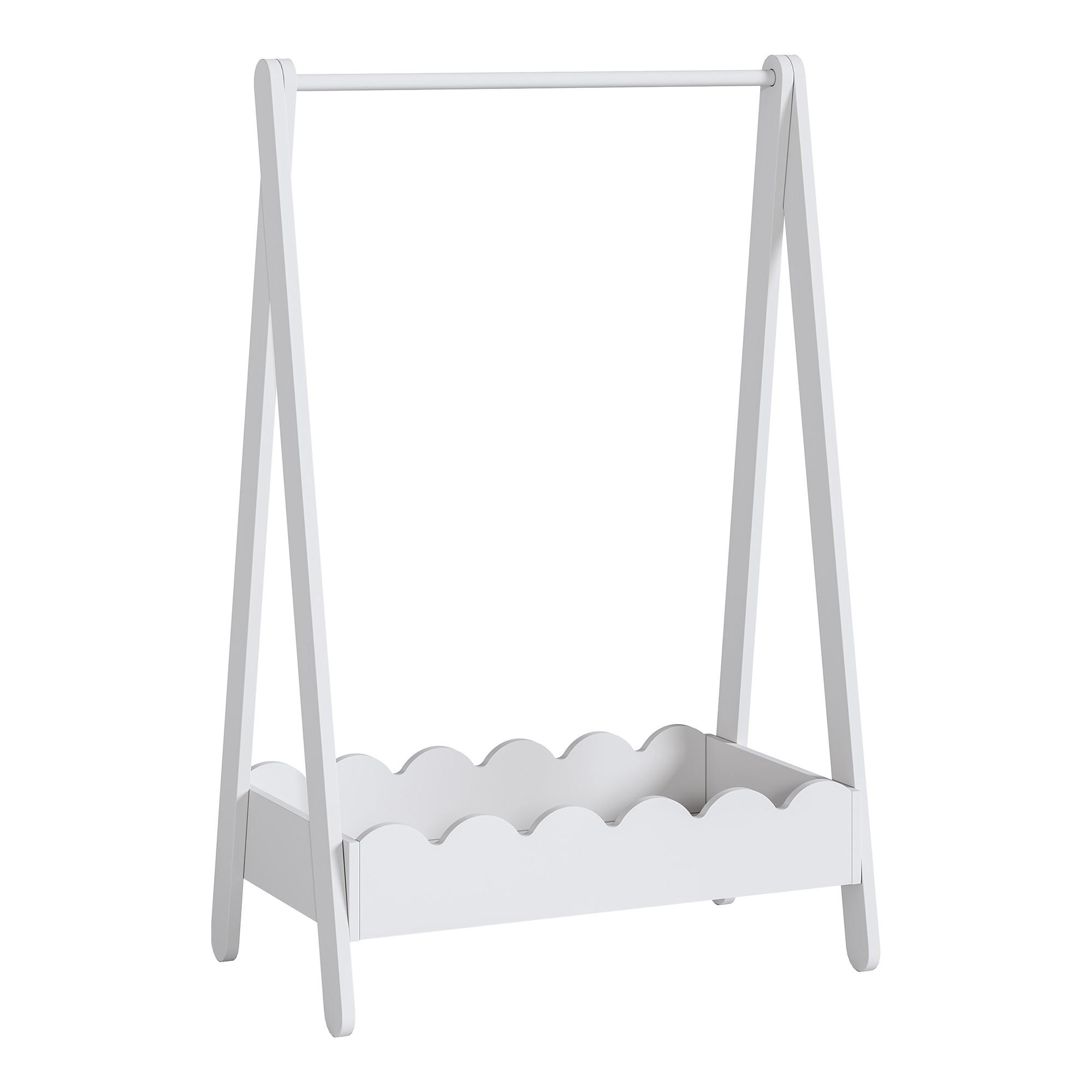 KINDERKLEIDERSTÄNDER Vestnes II. - Weiß, Holzwerkstoff (66/99/38cm) - [en.casa]