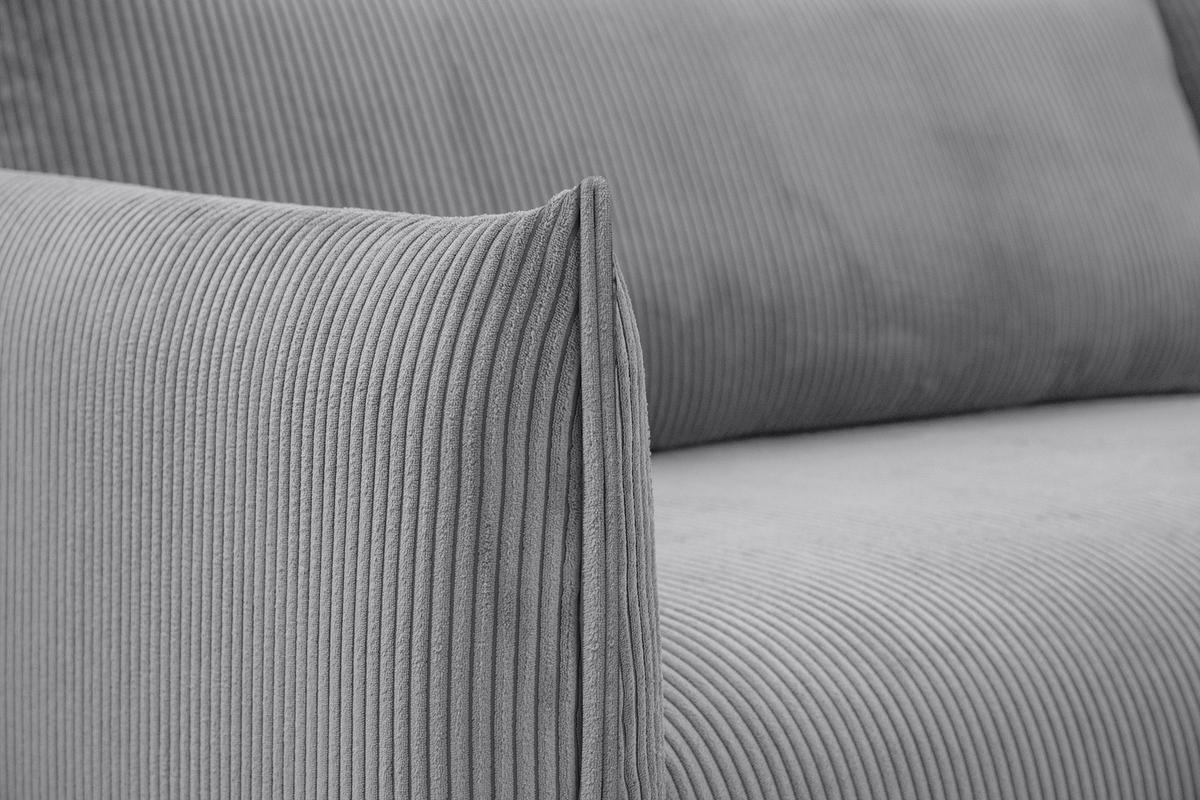 ECKSOFA TAUER 5-Sitzer, hellgrau - Hellgrau/Schwarz, Holzwerkstoff/Kunststoff (292/174cm) - Wozimo