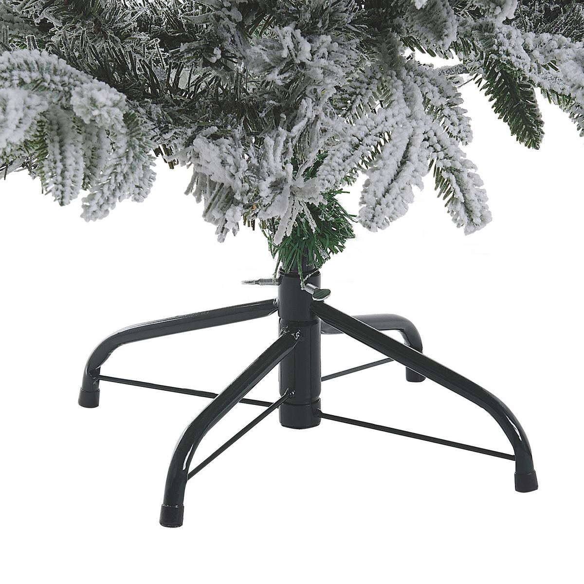 WEIHNACHTSBAUM 180 cm Weiß Foraker - Weiß, Kunststoff (180cm) - Beliani