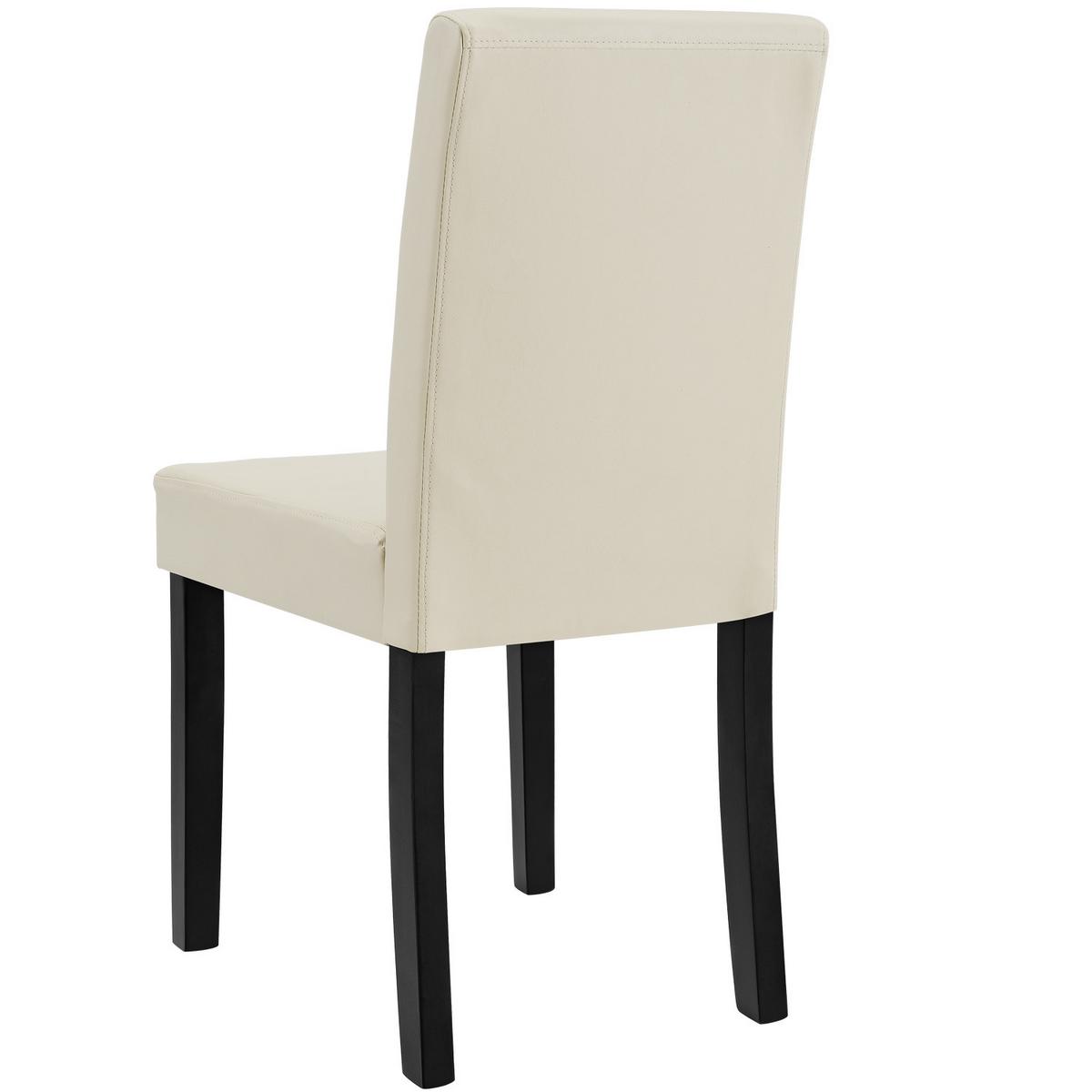 ESSZIMMERSTUHL-SET 2 TLG. Hamburg - Creme, Holz (42/90/48cm) - [en.casa]