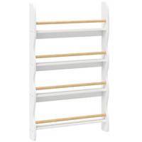 KINDER-BÜCHERREGAL MDF Kiefernholz Weiß - Weiß, Holzwerkstoff (10/98/60cm) - AIYAPLAY