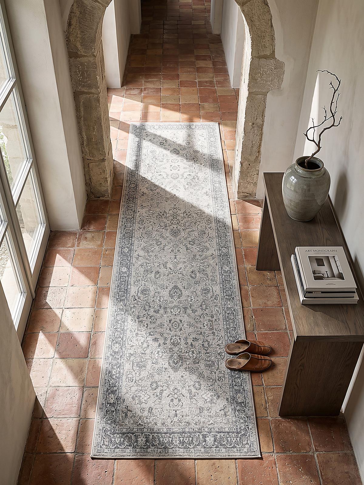 TEPPICH Outdoor Orientalisch LIMMAT Polypropylen Beige 80 x 300 cm - Beige, Textil (80/300cm) - KADIMA DESIGN