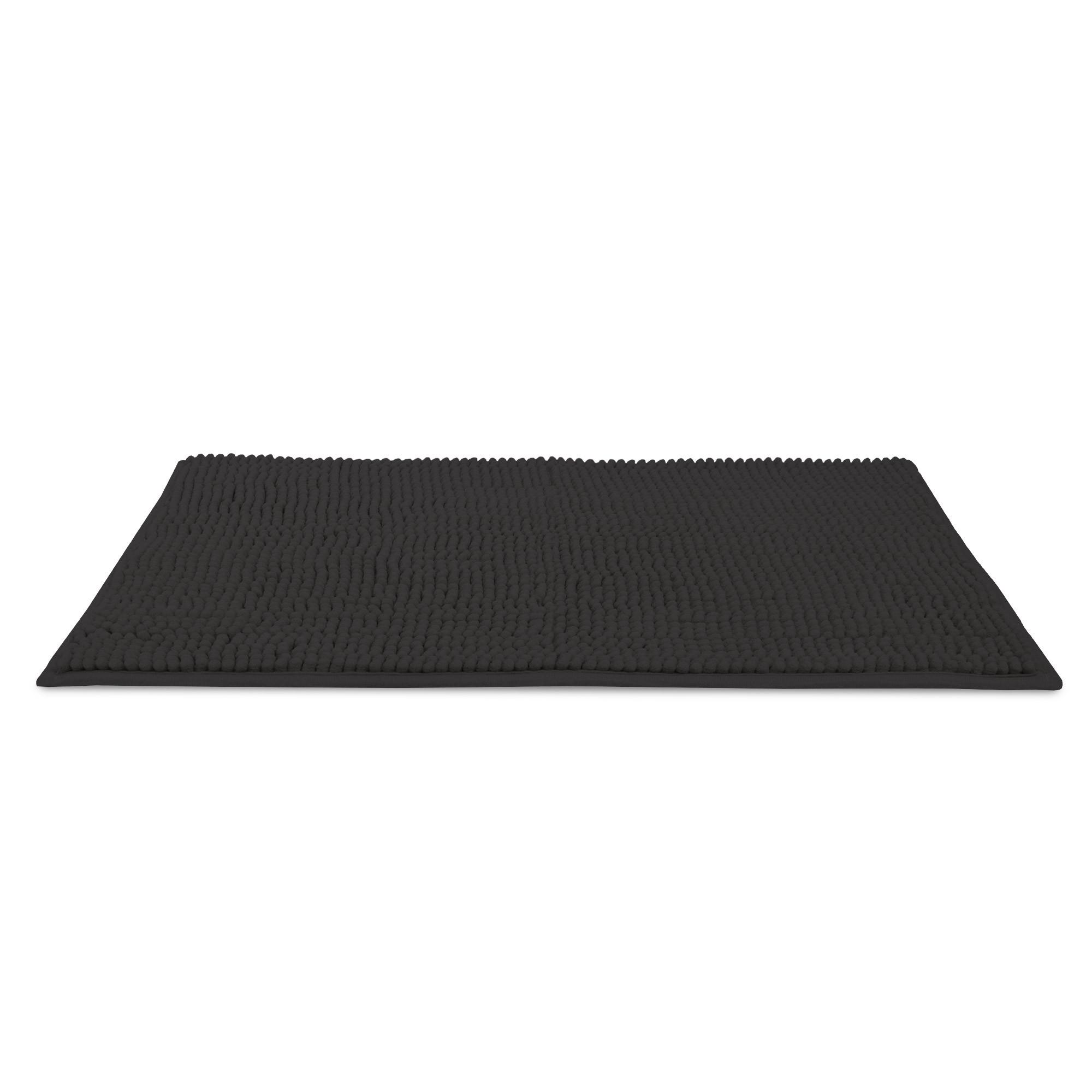 VORLEGER MATTE BeauMare WR 70/120cm Schwarz - Schwarz, Textil (70/120cm) - Beautissu 
