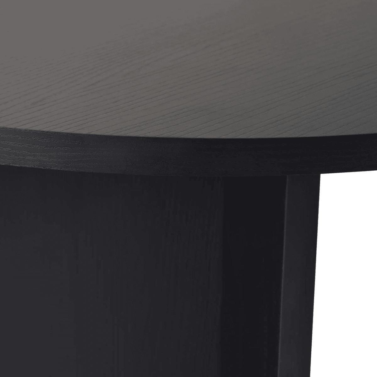 ESSTISCH mit ovaler Tischplatte L200 cm 90/200/75 cm - Eichefarben, Holzwerkstoff (96/90/75cm) - Calicosy