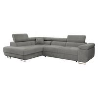 ECKSOFA Torezio, Seite: Links - Dunkelgrau, Holz/Textil (274/203cm) - MIRJAN24