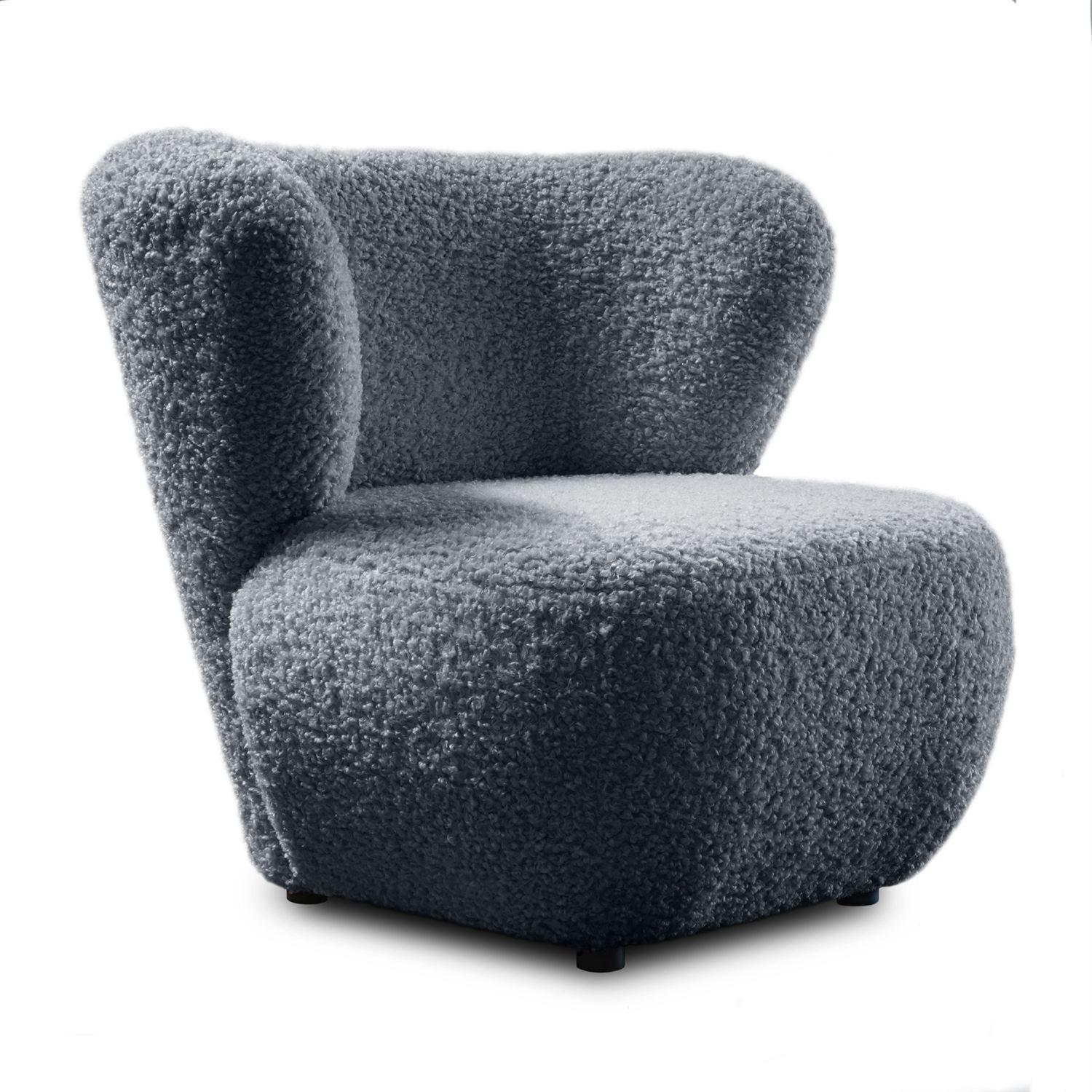 SESSEL ARLO LOUNGE Rolf 07 - Graphitfarben, Textil (85/74/58cm) - Lookway