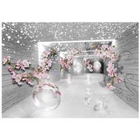 FOTOTAPETE 3D Effekt Blumen 200x140 - Multicolor, Papier (200/140cm) - Wallarena