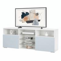 LOWBOARD Granada Front in Denim matt - Pastellblau, Holzwerkstoff (146/54/35cm) - Vladon