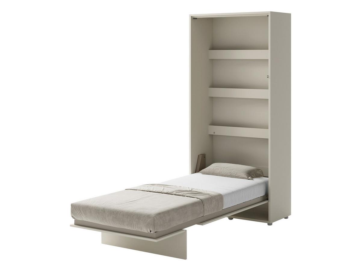 SCHRANKBETT Bed-Concept BC-03 90x200 mit zwei LED-Lampe - Kaschmir/Grau, Holz/Holzwerkstoff (90/200cm) - MIRJAN24