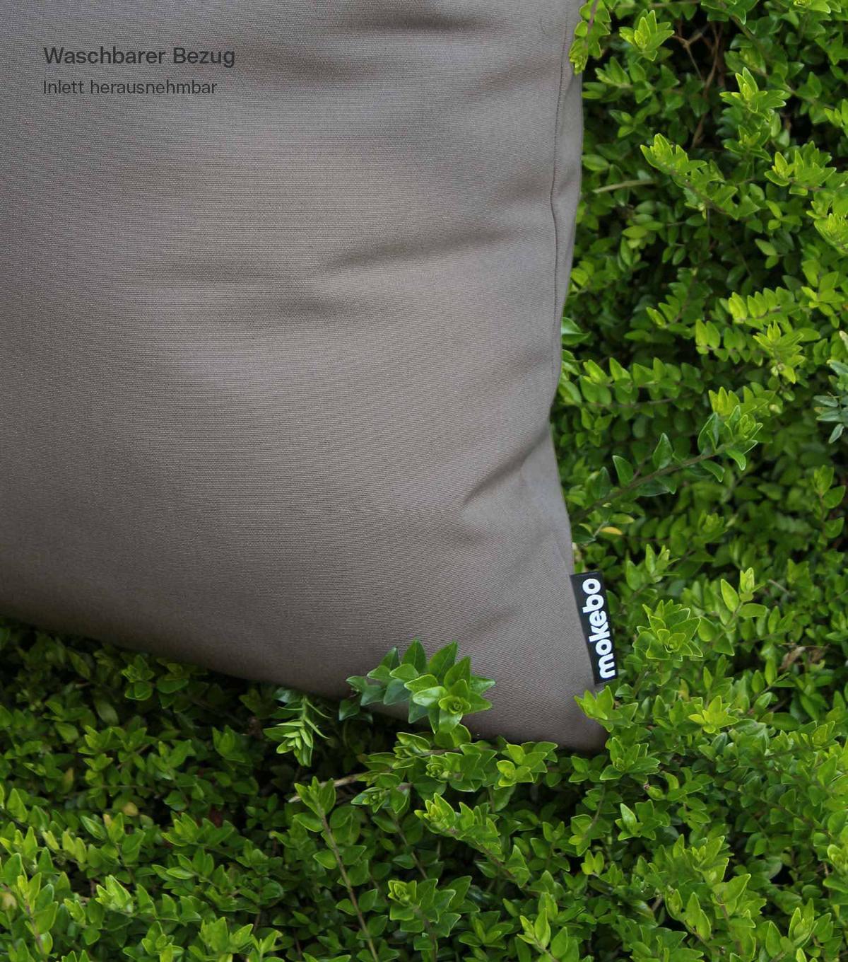 OUTDOORKISSEN Die Wolke 7 - Taupe, Textil (80/10cm) - Mokebo