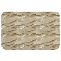 BADEMATTE Wellen - Muster - Gold 60x40 cm - Messingfarben, Textil (60/40cm) - OnlyWow