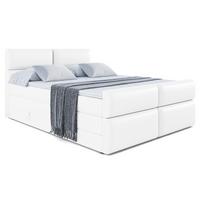 BOXSPRINGBETT BOXI3-Z KING - 160x200 - H3/H4 - Weiß Hochglanz - Weiß Hochglanz, Holzwerkstoff (160/200cm) - ALTDECOR